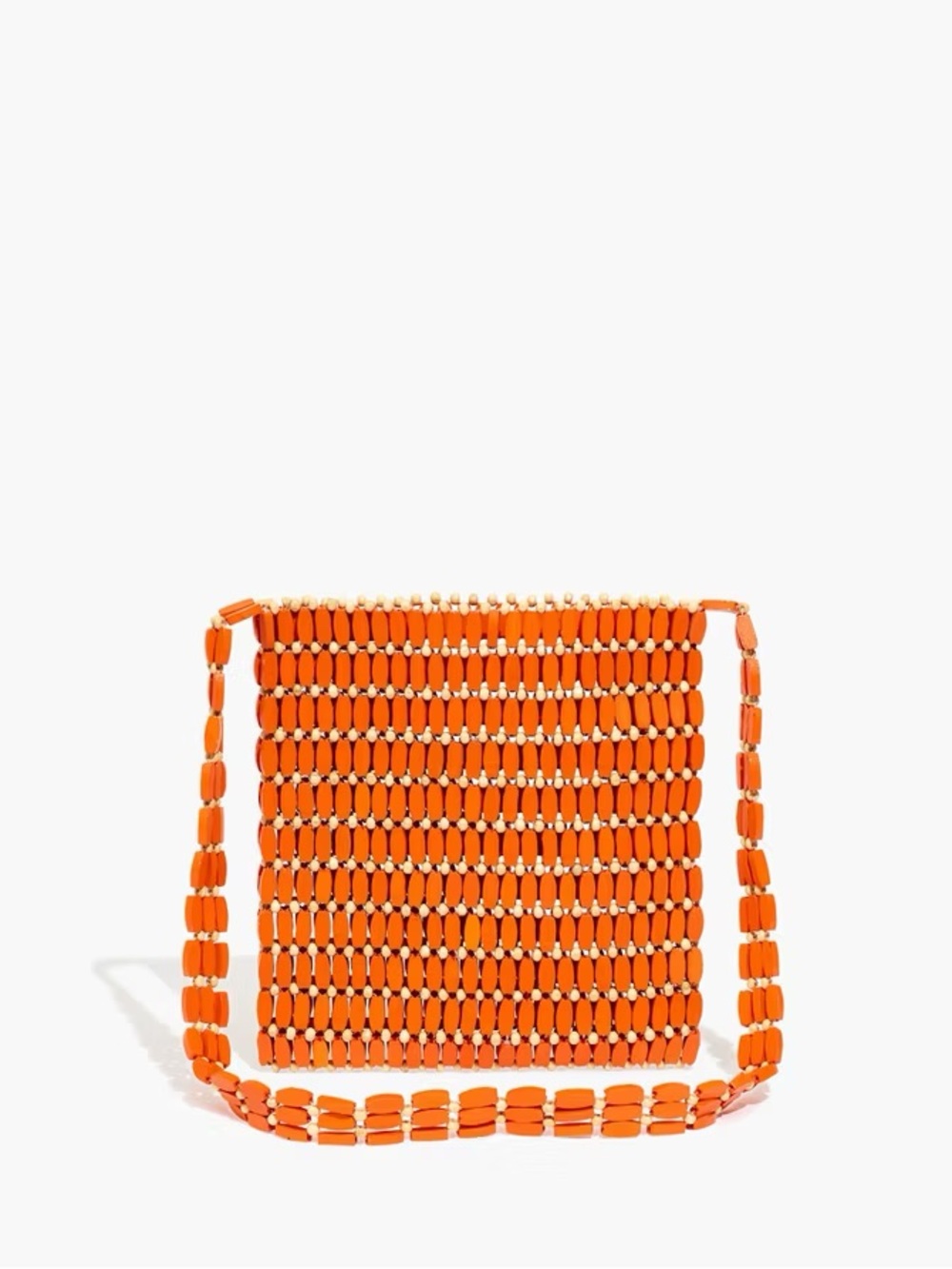 Paloma Wool x Madewell Orange Beaded Shoulder Bag